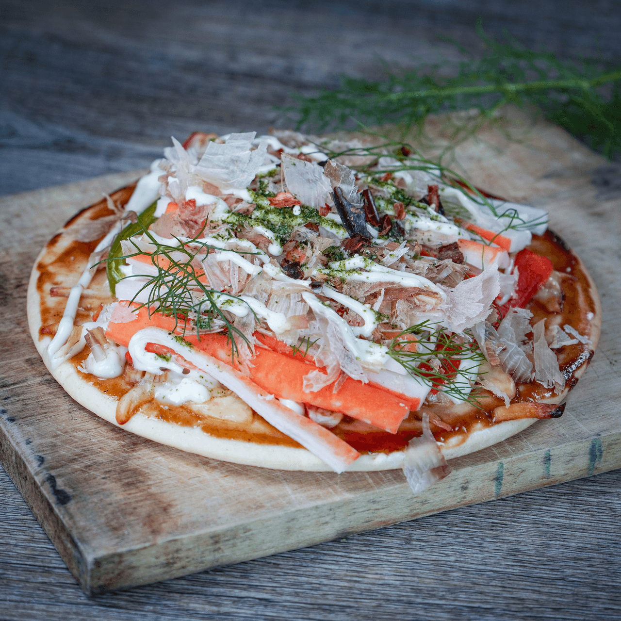Seafood Okonomiyaki Pizza Recipe Idea Edo Food Indonesia